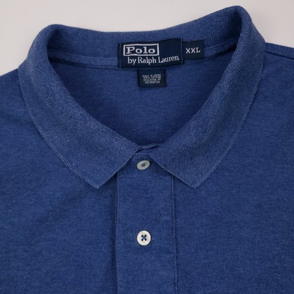 2XL Polo Ralph Lauren Long Sleeve Polo Blue XXL In - Picture 6 of 12